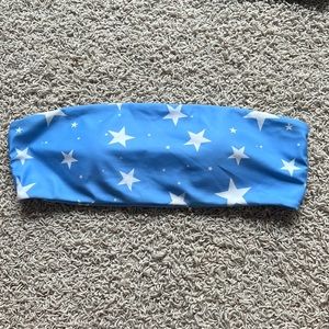 SHEIN star bandeau swimsuit top